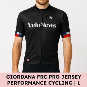 Giordana VeloNews FRC Pro Jersey Men’s Black Performance Cycling L